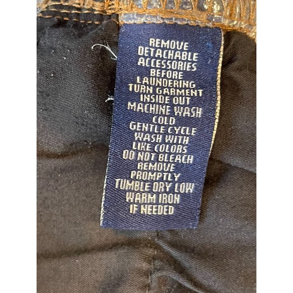 Chaps Women's Jeans Straight Leg Denim Cotton High Rise Five Pockets Blue SZ 12P - Picture 9 of 9